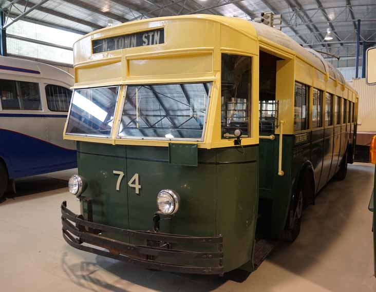 Hobart MTT Leyland trolleybus 74